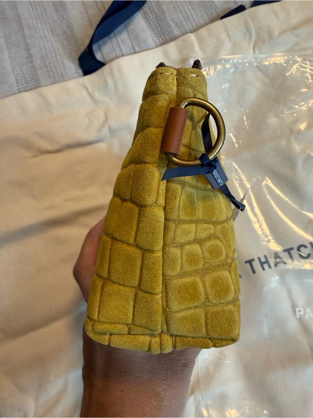 Parker Thatch: Little Buddy - Suede Saffron Croco NWT! - Picture 6 of 15